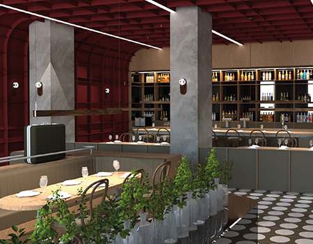 Projet Architecture Intérieure Aménagement intérieur du restaurant et bar « Bouillon » - Yanis BELAID CREAD
