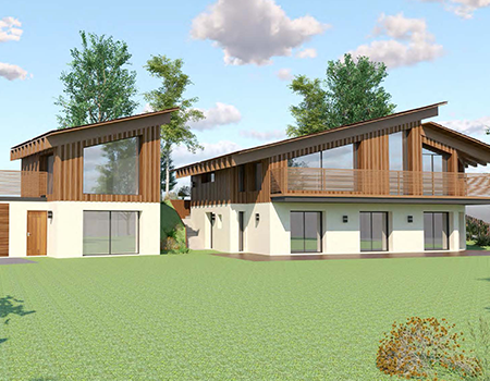 Projet Architecture Intérieure RÉHABILITATION D'UNE ANCIENNE AUBERGE EN UNE HABITATION À OSSATURE BOIS - LÉONTINE GAVARD CREAD