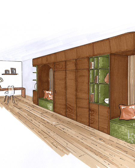 Projet Architecture Intérieure COMPLÈTE RÉNOVATION D'UN LOFT DE 90M² - EMMA DUREUX CREAD