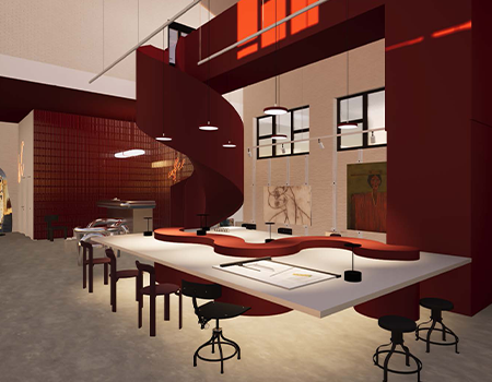 Projet Architecture Intérieure ATELIER MORPHOSES - CRÉATION D'UN ATELIER ARTISTIQUE - CHLOÉ PATIN-VALENTIN CREAD