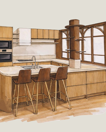 Projet Architecture Intérieure EXTENSION ET RÉAMÉNAGEMENT D'UNE MAISON FAMILIALE - RUBEN FEUILLOLEY CREAD