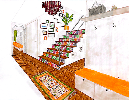 Projet Architecture Intérieure « Tour du monde » : une rénovation pensée comme un voyage à travers les espaces ! - Florine STAHL et Enzo DEVEY CREAD