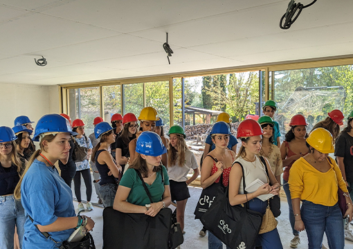 Visite de chantier des étudiants CREAD